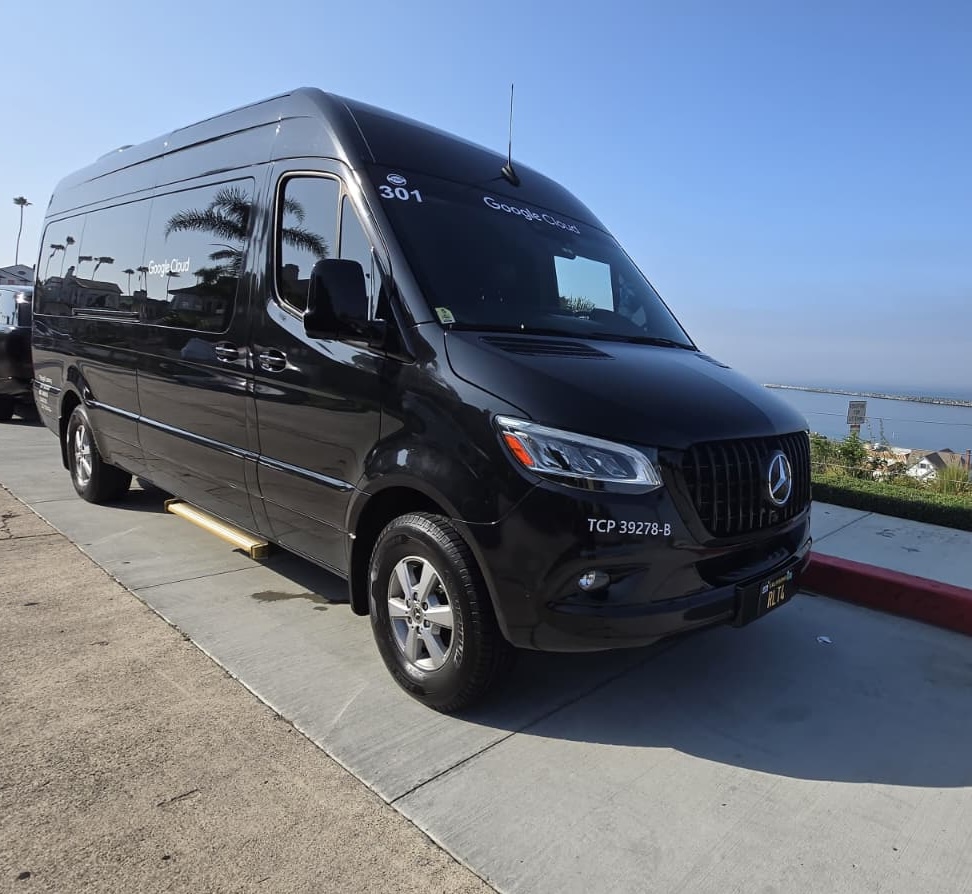 Luxury Mercedes Sprinter van for private group transportation