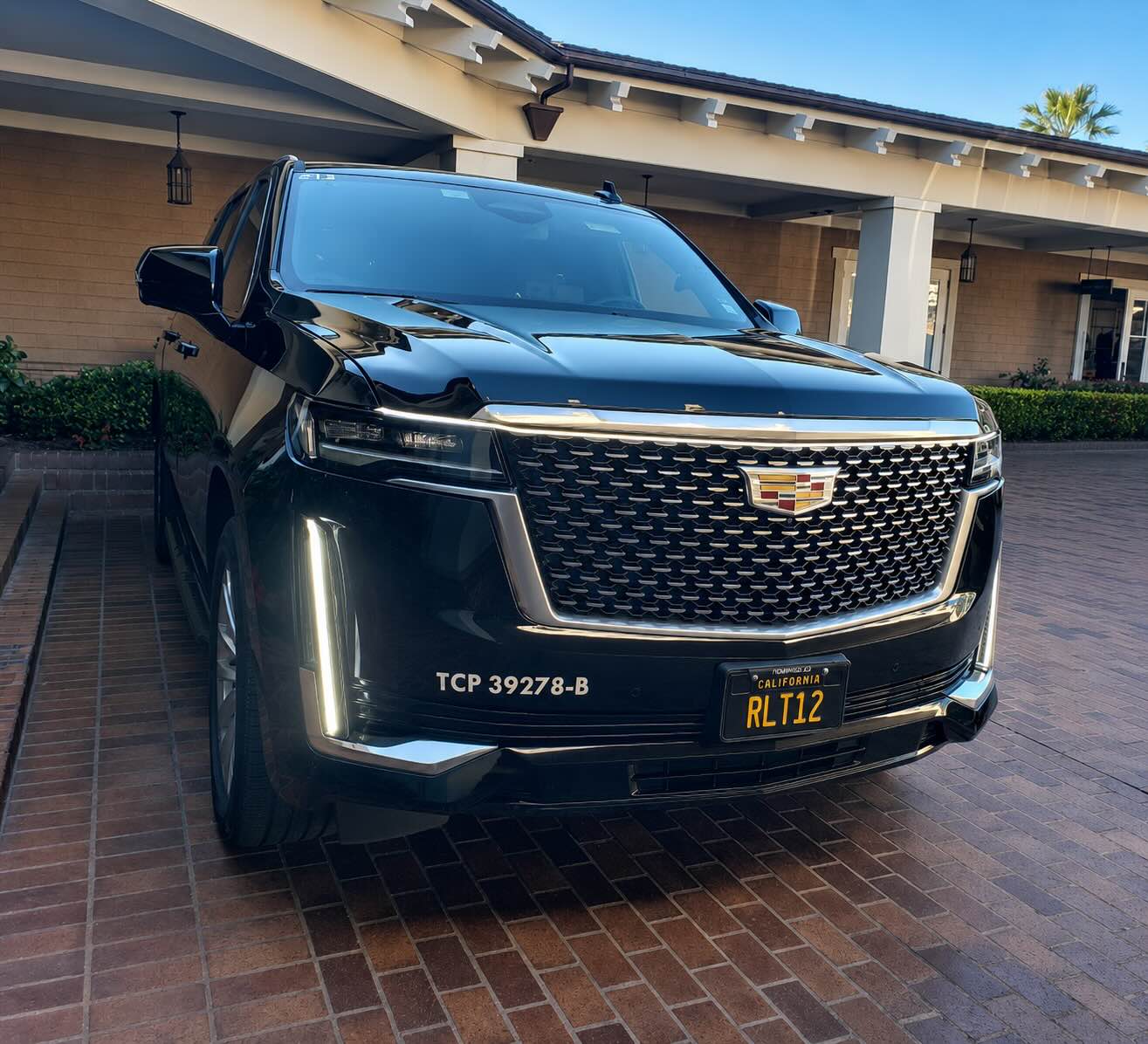 Black Cadillac Escalade from the Royal Luxury Transportation fleet
